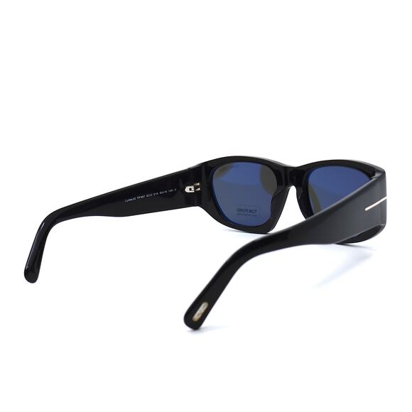 NEW TOM FORD TF987/S CYRILLE-02 BLACK GREY AUTHENTIC SUNGLASSES - Picture 5 of 9